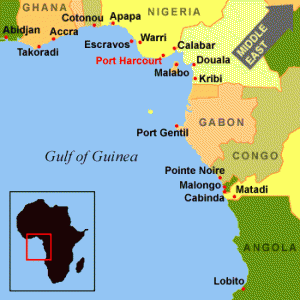Gulf of Guinea map