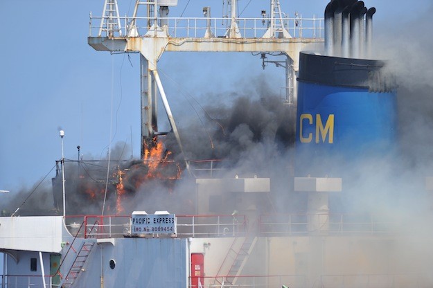 Frustrated Pirates Set Ship Ablaze After Failed Hijacking