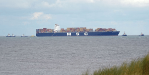 MSC Luciana aground