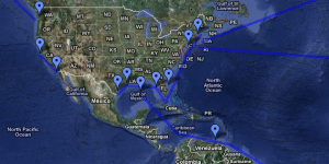 North America Voyages - Google Earth
