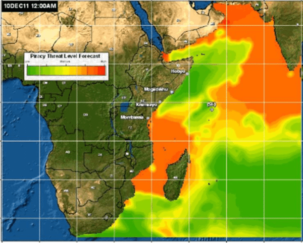 indian ocean piracy forecast