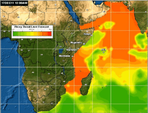 Likelihood of Pirate Activity indian ocean