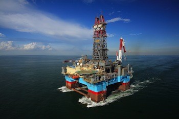 Exxon Mobile's Berkut drilling platform
