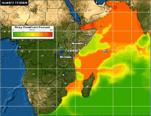 likelihood of pirate activity indian ocean