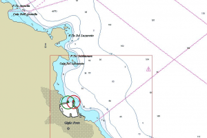 Giglio chart island costa concordia map