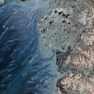 korea bay north korea satellite image
