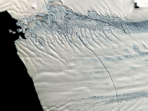 Antarctica About to Calve Massive Iceberg – Photos and Video