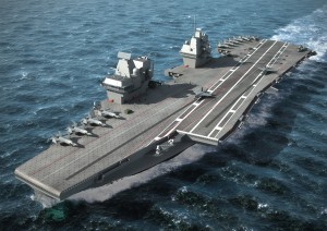Artists impression British CV aircraft carrier