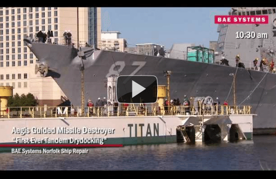 Ship Video of The Week: Dual Drydocking of U.S. Navy Destroyers