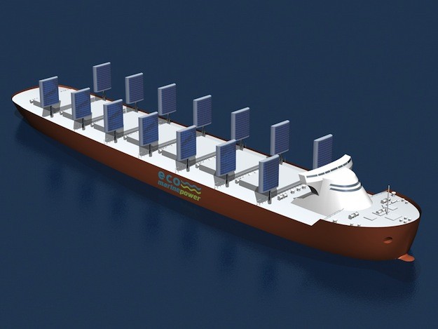 Aquarius ECO Ship – Flexible Concept Design Incorporates both Wind and Solar Power