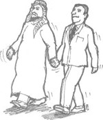 holding hands arab