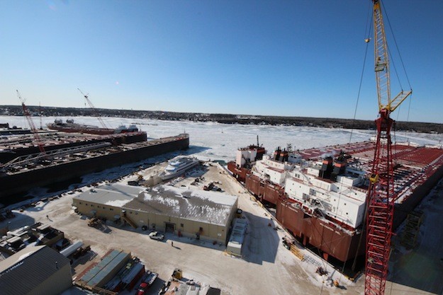 Ship Photo of The Week – Vessels Ready to Depart Bay Shipbuilding After Lay-Up