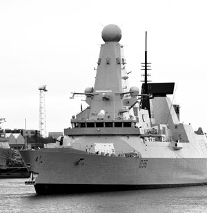 Defender BAE Systems warship royal navy