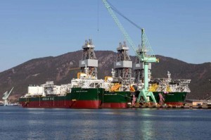 ocean rig sete brasil drillships samsung heavy industries shipyard shipbuilding