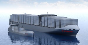 kawasaki heavy industries lng powered containership concept