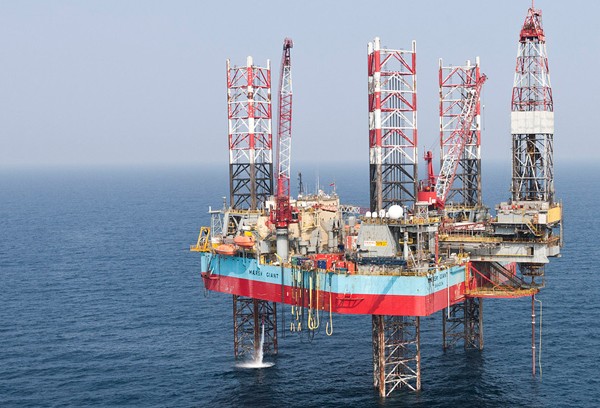 maersk giant drilling rig jackup