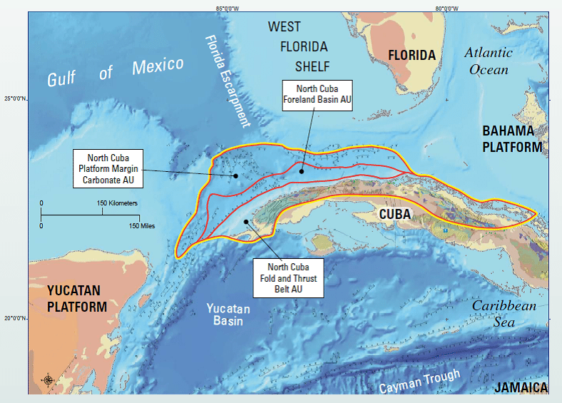 north cuban basin potential oil areas map usgs