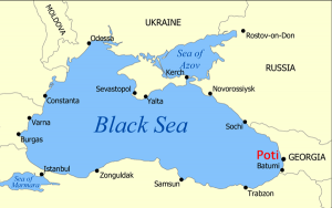 black sea map poti