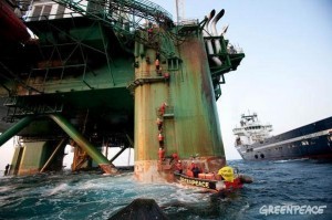 Greenpeace cairn energy ocean rig