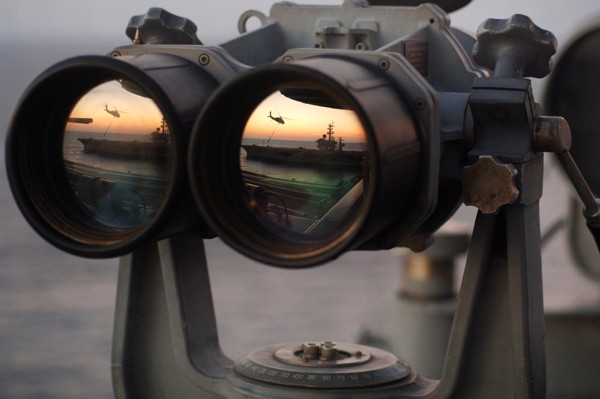 naval intelligence binoculars aircraft carrier us navy intel