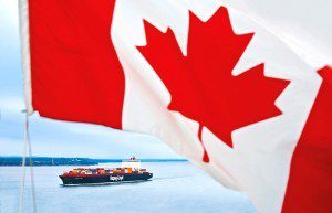 Montreal express hapag lloyd containership canada