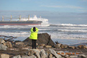 ocean breeze bulk carrier chile aground beach