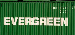 evergreen shipping container