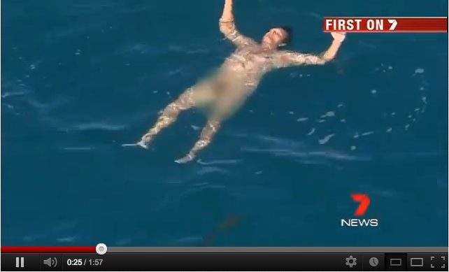 Nearly Eaten by Hammerhead Shark, Naked Fisherman Rescued Off Western Australia [VIDEO]