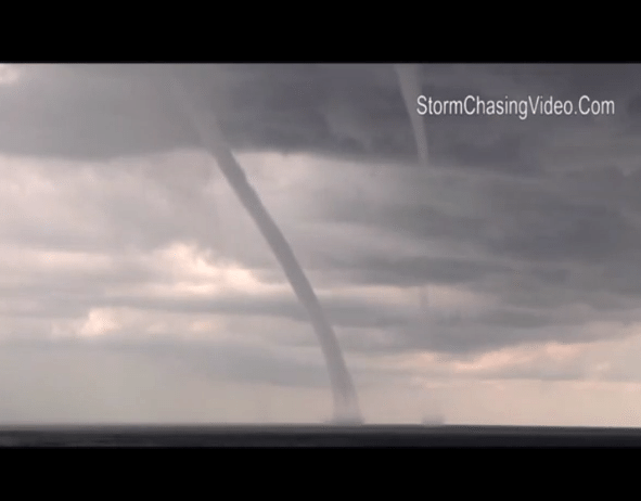 WATCH: Five Simultaneous Waterspouts Caught on Camera
