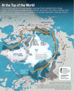arctic northern sea route northwest passage map