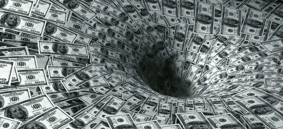 shutterstock money vortex black hole decline finance