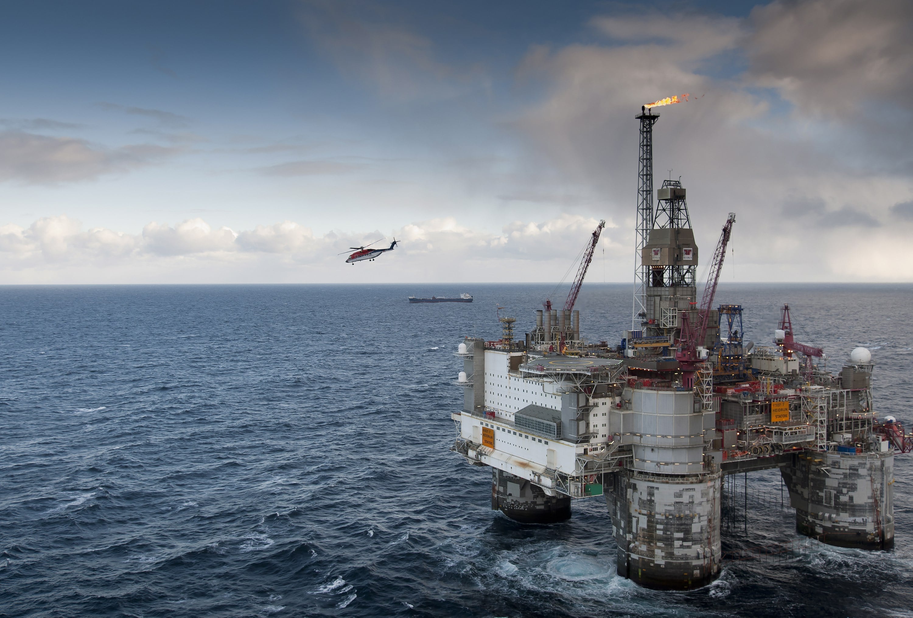 heidrun statoil offshore floating production platform semisubmersible
