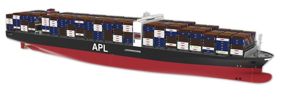 A Look at APL’s New Fuel-Efficient Hull Design For Ultra-Large Containerships