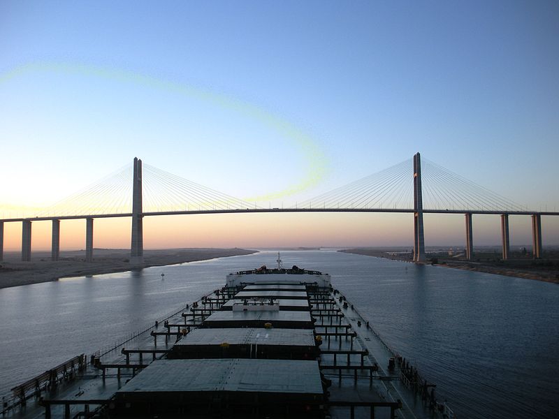 Egyptian-Japanese Friendship Bridge suez canal ship shipping capesize bulk carrier
