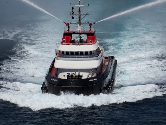 Crowley Christens First Ocean Class Tugs