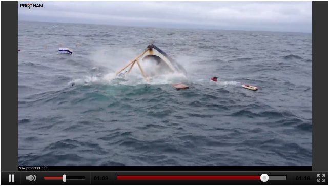 Rescuers Watch as Fishing Boat Capsizes off Ireland and Sinks [VIDEO]