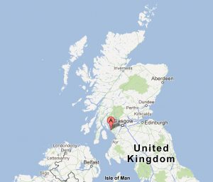 Map of Hunterston, Scotland