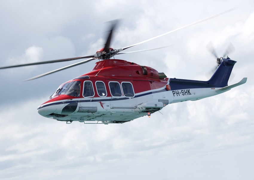 Oilfield Services Helicopter Ditches in North Sea