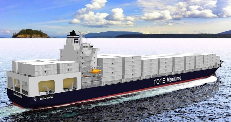 TOTE Secures $324 Million in Government Financing for Dual Fuel Containerships