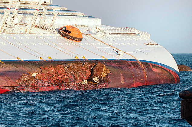 Costa Concordia Hull Damage