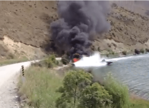 This is How You Put Out a Boat Fire Like a Boss [VIDEO]