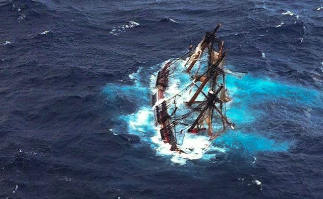 HMS Bounty Sinking USCG Photo