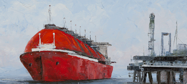 LNG Ship Painting