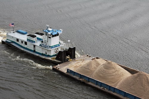 Grounded Barge Closes Stretch of Mississippi River Near Memphis