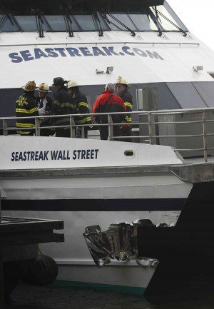 commuter ferry crash new york reuters