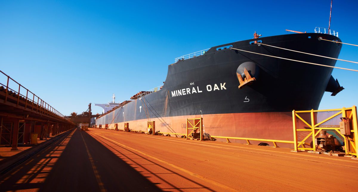 bhp billiton port hedland western australia bulk carrier