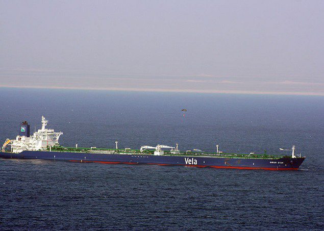 Ransom being dropped by parachute to the Sirius Star on January, 9 2009. 