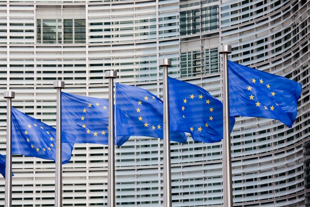 european commission eu flags