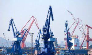 dalian shipyard china shipuilding shutterstock