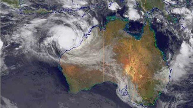 Cyclone Rusty via Bureau of Meteorology